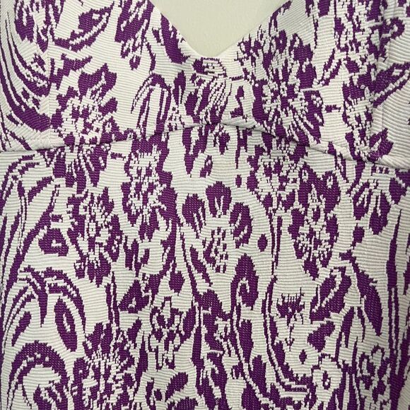 ZARA White and Purple Dress - Picture 4 of 7